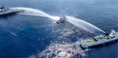 菲律宾船发起冲锋，结果反被中方打坏，美媒：不值得与中国开战